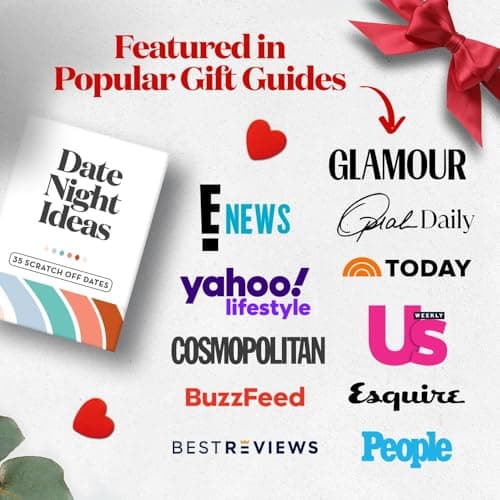 35 Scratch Off Date Night Ideas, Couples Gifts for Him, Her, Girlfriend, Boyfriend, Wife or Husband - Women or Men Anniversary Card Game, Engagement Gifts for Couples, Bridal Shower, Wedding, Birthday — view 4