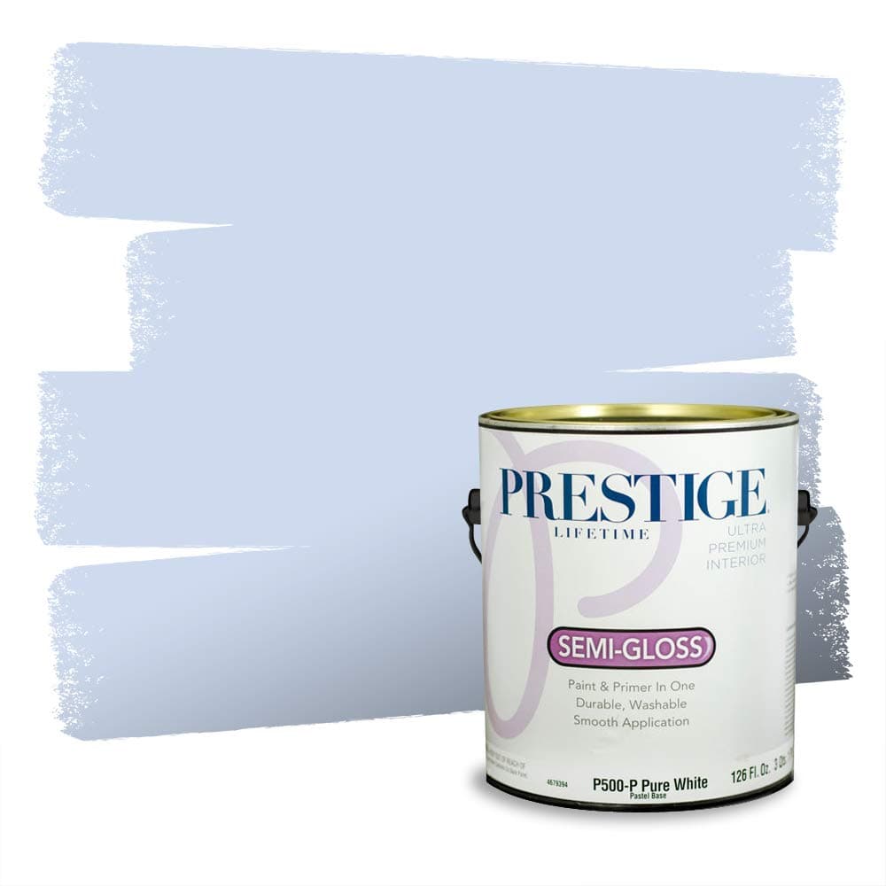 PRESTIGE Paints Interior Paint and Primer In One, 1-Gallon, Semi-Gloss, Comparable Match of Valspar* Dewdrop* — view 428