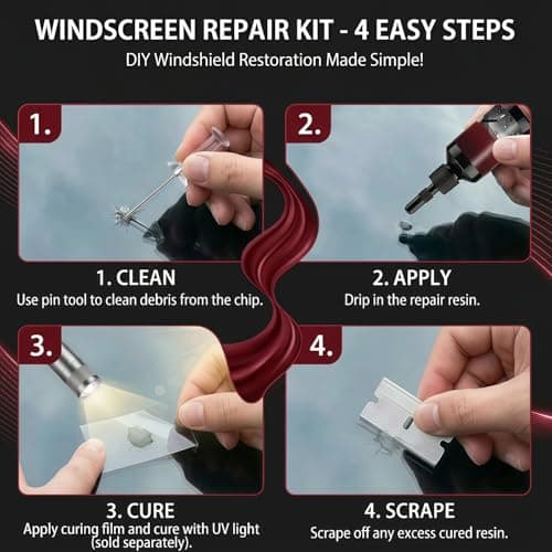 Bighero Windshield Repair Kit, 2026 Latest Car Windshield Crack Repair Kit, 5Min Quick-Repair, 2 Bottles Nano Glass Repair Liquid,Fix Bullseye & Star Cracks. All Crack Types Windshield Repair Kit — view 5