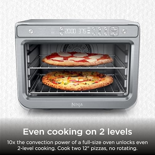 Ninja Prestige Smart XL with Pro Cook System 10 in 1 Digital Countertop Convection Toaster Oven, Air Fry, Air Roast, Broil and Bake, Thermometer, 1800 Watts, Stainless Steel, DT551 — view 3