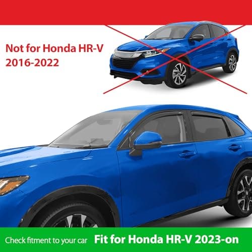 Goodyear Shatterproof in-Channel Window Deflectors for Honda HR-V 2023-2026, Rain Guards, Window Visors for Cars, Vent Deflector, Car Accessories, 4 pcs. - GY007979 — view 2