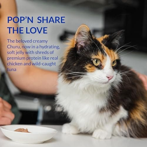 INABA Churu Pop'N Serve Jelly Cat Treat with Vitamin E & Taurine, 34 gram Cup, 8 Cups, Chicken Recipe — view 3