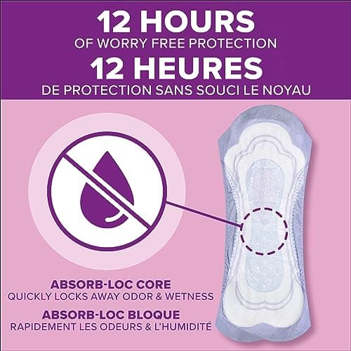 Poise Incontinence Pads for Women, Maximum Absorbency, Long, 84 Count (2 Packs of 42) (Packaging May Vary) — view 5