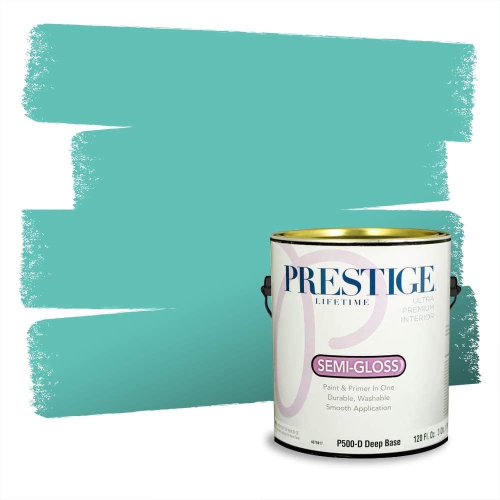 PRESTIGE Paints Interior Paint and Primer In One, 1-Gallon, Semi-Gloss, Comparable Match of Valspar* Dewdrop* — view 611