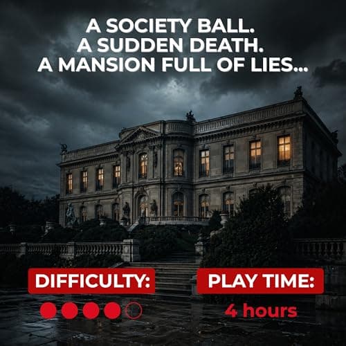 Murder at Maple Manor – Murder Mystery Game – Cold Case Detective Kit & Crime Investigation – Solve Murder at a Luxury Gilded Age Manor – Immersive Evidence Pack with Online Clues – Game Night & Gift