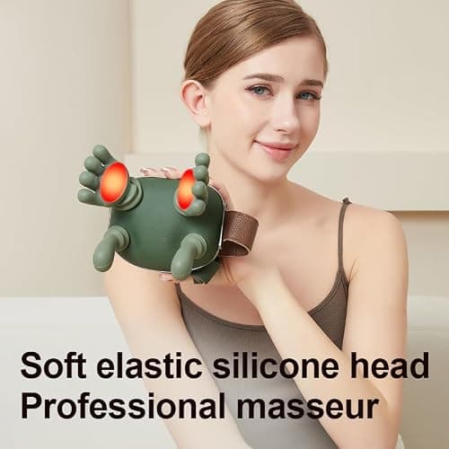 Electric Neck Massager with Heat, 2026 Upgraded Bionic Deep Tissue Neck & Shoulder Massager, Wireless Cervical Neck Massager with Kneading, Advanced Pain Relief & Muscle Relaxation — view 2