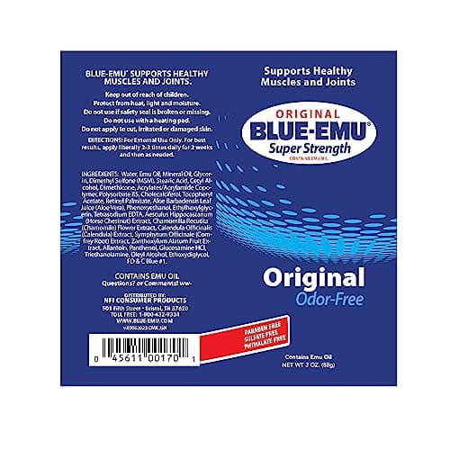 BLUE-EMU Original Super Strength Cream, Soothing Muscle & Joint Support, 3 Oz — view 5