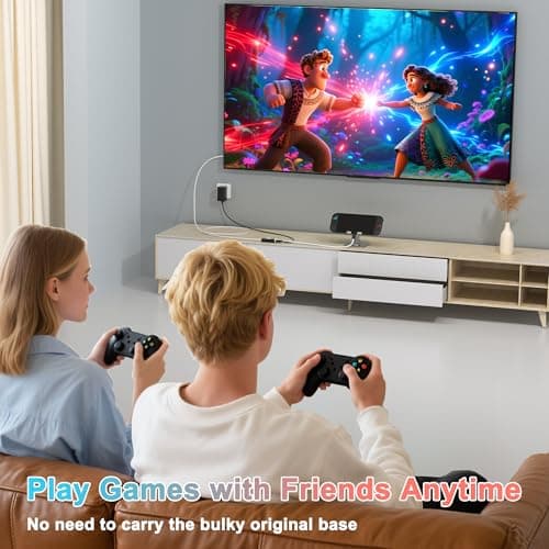 Switch 2 Dock, 4K@60HZ 6ft, USB C to HDMI Replacement Cable for Nintendo 2 Dock, Portable Travel TV Base Adapter ＆ Travel NS 2 Docking Station Cord Compatible with Nintendo OLED