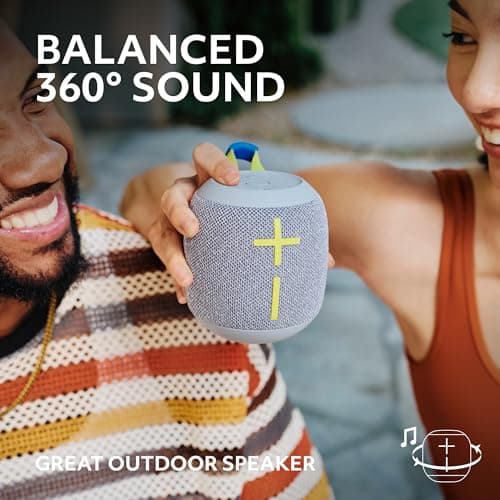 Ultimate Ears WONDERBOOM 4 Portable Waterproof Bluetooth Speaker with Big Bass and 360-Degree Sound, Dustproof Floating Speaker with 131ft (40m) Range - Black