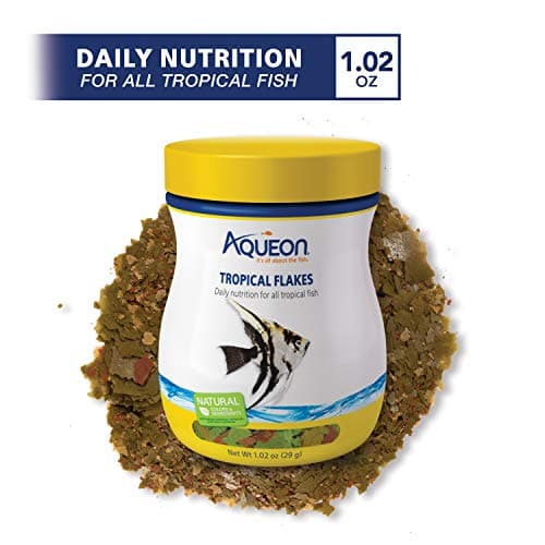 Aqueon Natural Tropical Fish Food Flakes, 1.02 oz