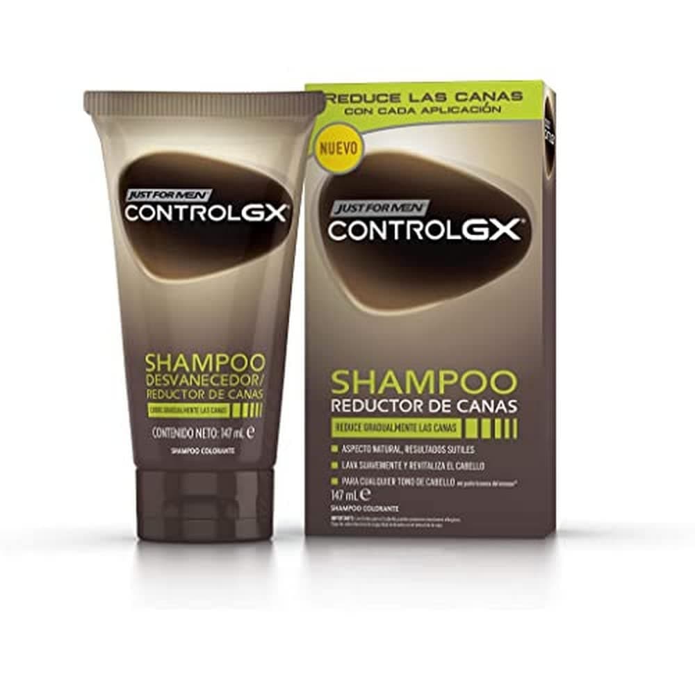 Just For Men Control GX Champú Y Acondicionador para Canas Hombre, Reduce Las Canas Gradualmente en Cada Lavado, Para Todos Los Tonos, 118ml — view 5