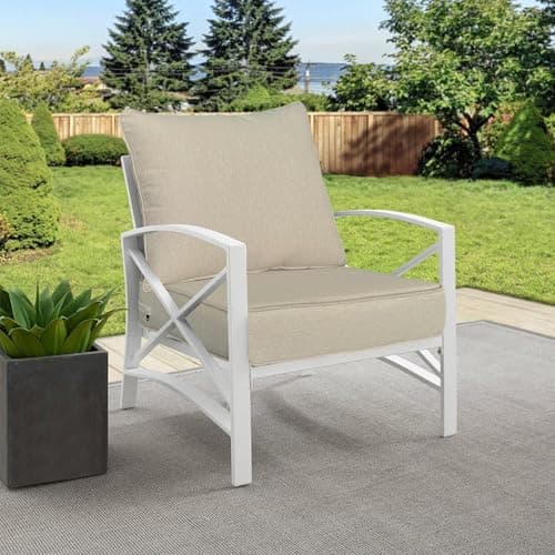 Goodgoods 22x24 inch Outdoor/Indoor Deep Seat Patio Cushions Set of 2 Resilient Foam Filling Water Repellent Stain-Resistant UV Resistant Weather Resistant Deep Seat Bottom Putty — view 2