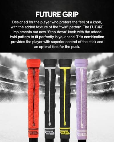 Buttendz Future Rubber Replacement Hockey Grip with Step Down Knob — view 2
