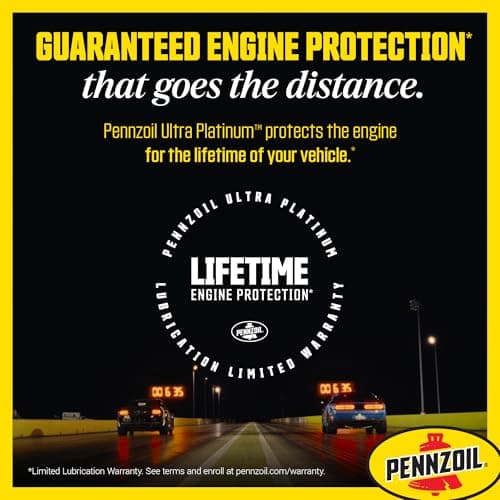 Pennzoil Ultra Platinum Full Synthetic 0W-20 Motor Oil, 1 Quart (6 Pack) — view 6