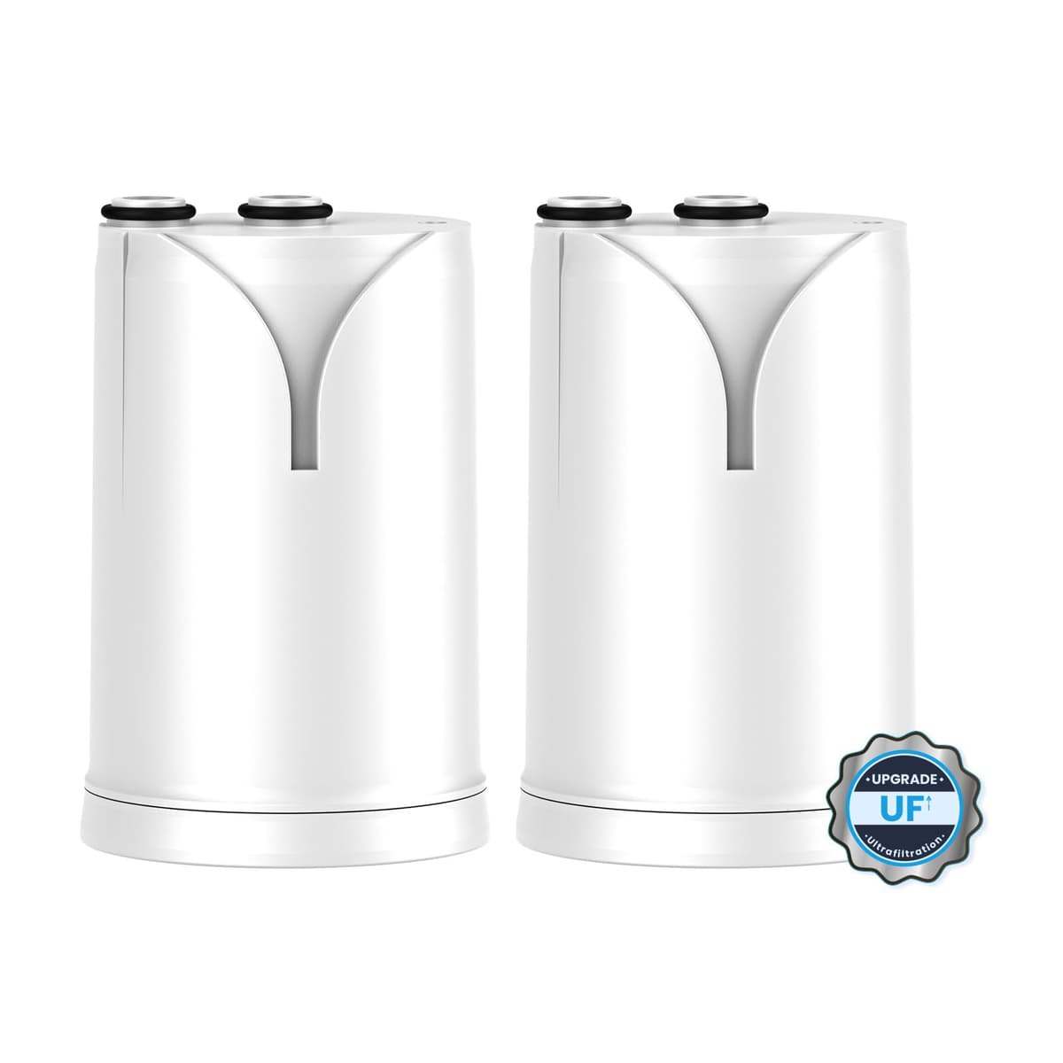 GLACIER FRESH Filtro de agua de ultrafiltración GF-67-UF compatible con Brita® On Tap® V, Brita® On Tap® Pro V-MF, sistema de filtración de agua, reduce el cloro, metales pesados, PFAS (2 piezas)