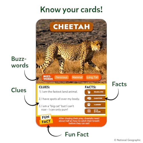 Skillmatics Guess in 10 National Geographic Animals, Educational Card Game for Kids & Families, Animal Trivia & Travel Game, Screen-Free Fun, Gifts for Ages 6, 7, 8, 9 and Up — view 6
