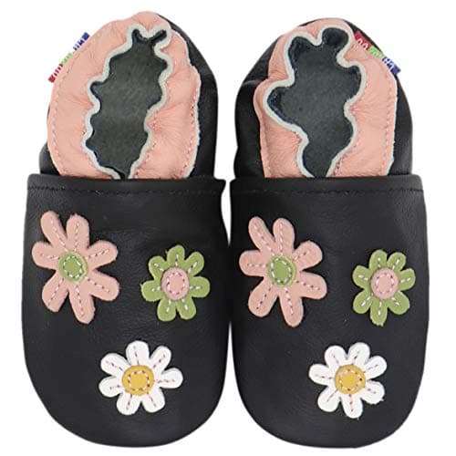 Three Colors- Flowers Black 0-6 Months