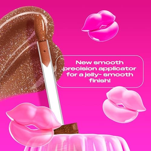 NYX PROFESSIONAL MAKEUP Jelly Job Lip Gloss, Lip Tint Gloss with Full-Bodied, Smoothing, and Hyper-Glossy Shine - Bring Me Jelly (Bronze Shimmer) — view 3