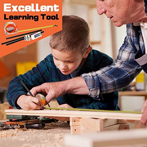 INCLY 18PCS Kids Tool Set with Reinforced Belt, Adjustable Waist 20"-32", Boys Real Hand Tools Kit Children Construction Learning Tools Hammer Screwdriver for Home DIY Building & Woodworking — view 5