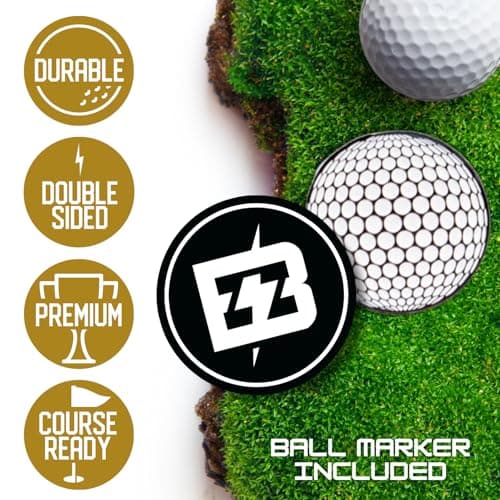 BRIMZ Cotton Golf Hat with Magnetic Brim & Tee Holder - Snapback Golf Cap for Men & Women - Magnetic Brim for Ball Marker — view 5