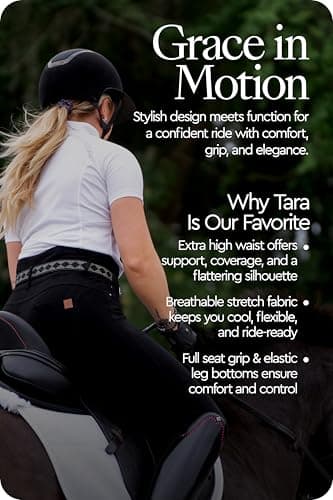 HORZE Women's Tara Full Seat Breeches - High Waist — view 4