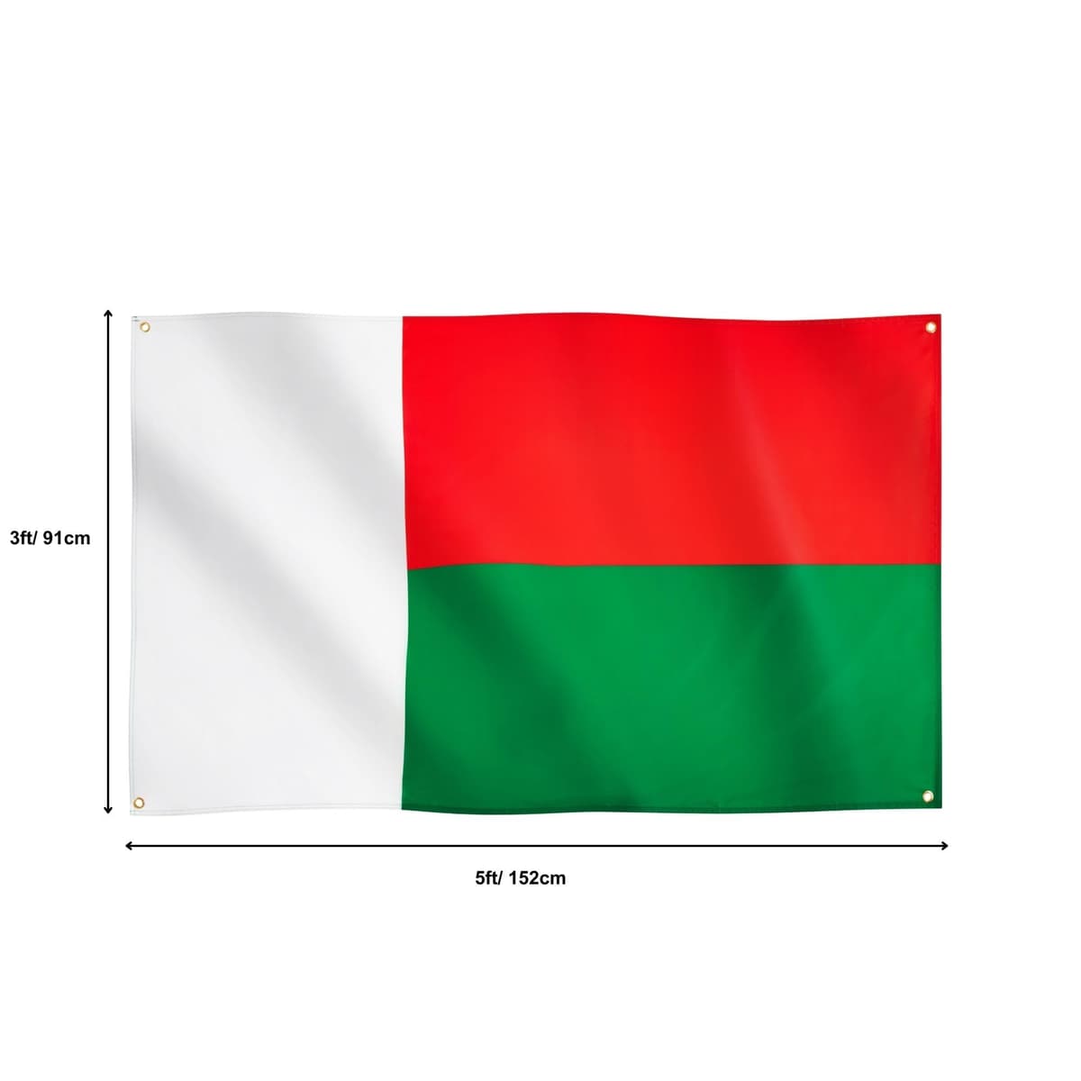 Runesol Cornwall Flag - 91x152cm, 3ft x 5ft, Cornish Flag, 4 Grommets, Eyelet in Every Corner, Premium Quality, Inside & Outside Use, Vivid Colours — view 627