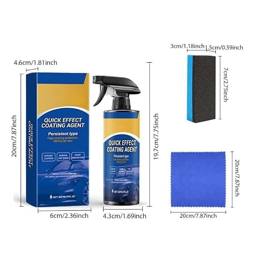 Quick Effect Coating Agent for Car, 2026 New Car Coating Spray, All-in-One Waterless Wash & Scratch Repair, Persistent Type Fast Coatin Protection (2PCS)