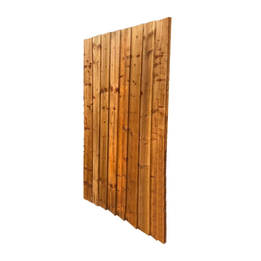 Garden Gate, Pedestrian Wooden Gate Pressure Treated, Wooden Feather Edge Garden Door 6ft Height 2 Feet Width 2 inches Depth (180cm High x 83cm Wide x 6cm Deep) — view 4