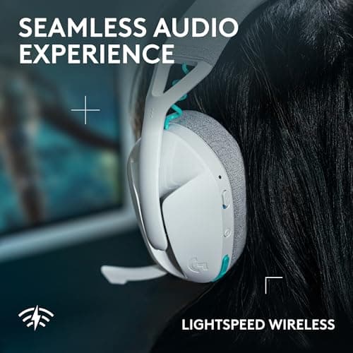 Logitech G321 Lightspeed Wireless Gaming Headset - White — view 3