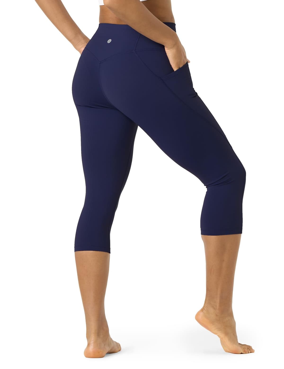 LAPASA Leggins Mujer Cintura Alta Fitness, Mallas de Deporte con Bolsillo, Pantalón Deportivo Elásticos y Transpirable, Leggings Push Up para Running Yoga y Ejercicio L01R1/L09R1/L32R1 — view 32