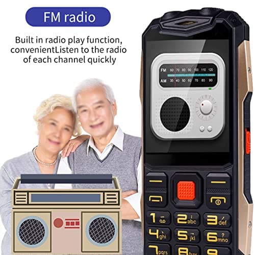 VBESTLIFE Unlocked Senior Cell Phone, 2G Big Buttons Dual SIM Elderly Phone, Mobile with 4800mAh Battery, Flashlight, MP3, Alarm, Camera — view 2