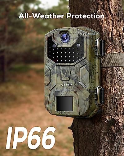 iZEEKER Trail Camera HD 36MP, Trail Cameras with 940nm No Glow Infrared LEDs, No WiFi, Night Vision Motion Activated IP66 Waterproof for Wildlife Watching Indoor Security — view 5