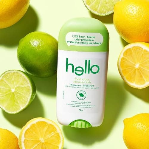 Hello Fresh Citrus Natural Deodorant with shea butter, Aluminum Free, Parabens Free, 73g — view 8