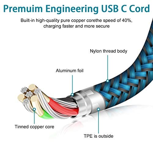 C Charger Cord Fast Charging USB Type C Cable Android Charger Cables 6FT — view 5
