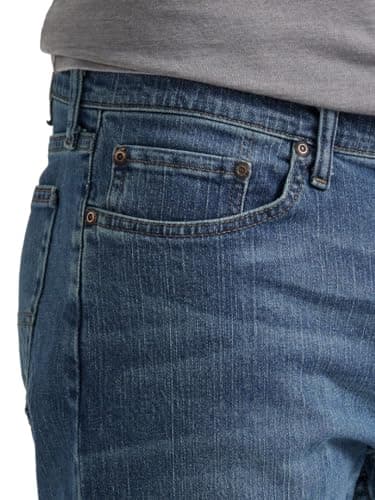 Wrangler Authentics Men's Regular Fit Comfort Flex Waist Jean, Blue Ocean, 36W x 32L — view 5