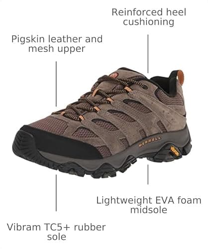 Merrell Men's Moab 3 Hiking Shoe, Walnut, 10.5 Medium — view 2