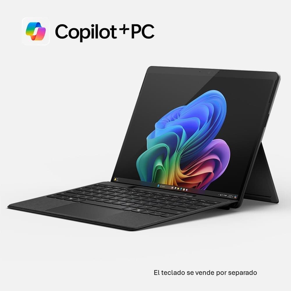 Microsoft Surface Pro (no Incluye el Cargador) | Copilot+ PC | Pantalla táctil OLED 13” | Snapdragon® X Elite | 16GB RAM | 1TB SSD | Último Modelo, 11a edición | Negro — view 3