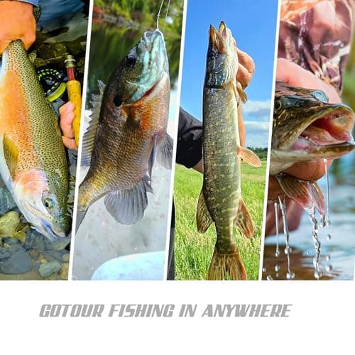 GOTOUR Fishing Lures, Full-Size Multi Jointed Swimbait, Slow Sinking Segmented Bass Fishing Lure, Swimming Fishing Lure Freshwater or Saltwater, Perch Pike Walleye striped Bass Lures, Fishing Bait Kit — view 5