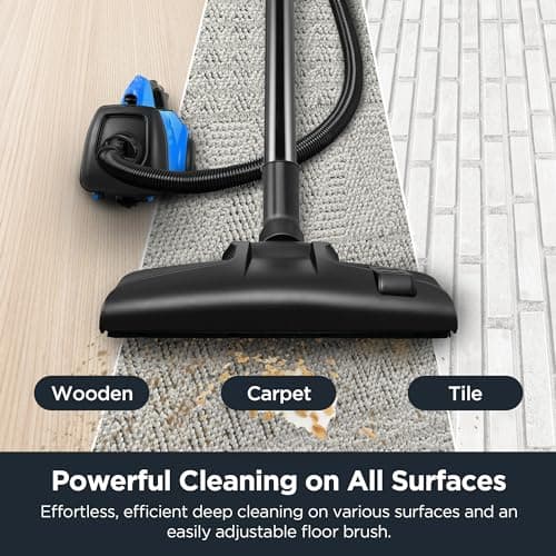 Eureka Bagged Canister Vacuum Cleaner, 3670H w/ 2bags, 3670h-blue — view 2
