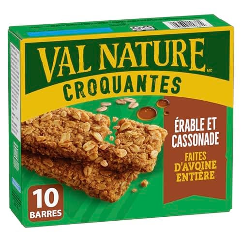NATURE VALLEY Maple Brown Sugar Crunchy Granola Bars, No Artificial Colours, No Artificial Flavours, Snack Bars, Made with Whole Grain Oats, Pack of 10 Bars — view 3