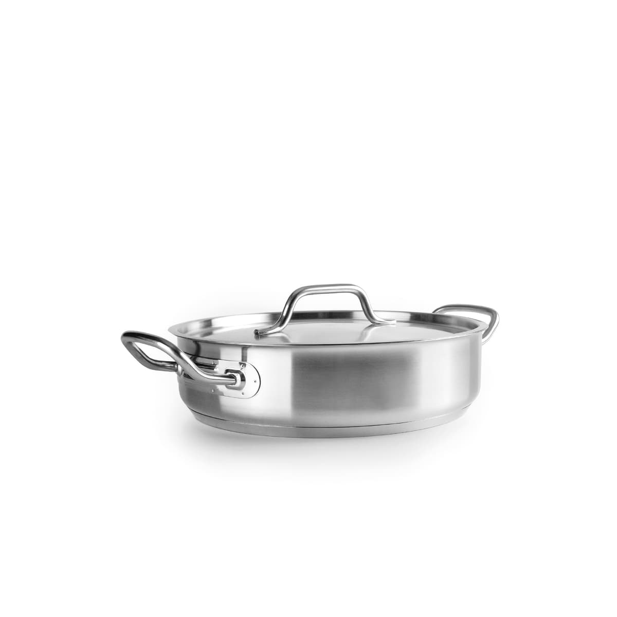 IBILI - Guisera Con Tapa Inox Ebbe 32 Cm, Acero inoxidable 18/10, Apto para induccion