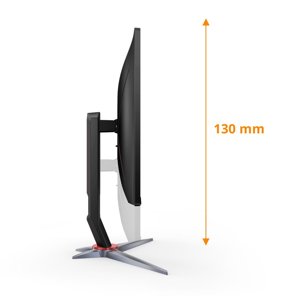 AOC Gaming 27G2SP - Monitor FHD de 27 Pulgadas, 165 Hz, 1 ms, FreeSync Premium (1920 x 1080, HDMI, DisplayPort), Color Negro y Rojo — view 5
