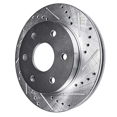Detroit Axle - Rear Brake Kit for 1999-2006 Chevy GMC Sierra Silverado 1500, 00-01 Tahoe Yukon, 03-05 Astro Safari Replacement Drilled Slotted Disc Brake Rotors Ceramic Brakes Pads: 12.78" inch Rotor — view 5