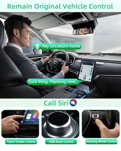 Upgraded Wireless CarPlay Adapter and Android Auto Wireless Adapter-Magic Link Ai Box Support Netflix/YouTube/Mirroring/TF Card Converts Wired to Wireless Carplay for OEM Wired CarPlay Cars — view 3