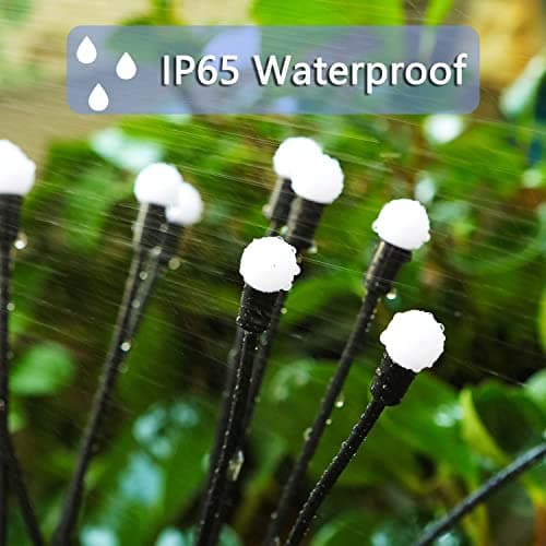 ZFNN Solar Garden Lights Outdoor, 4 Pack Firefly Swaying Lights, Waterproof Garden Decor for Yard Patio Pathway Lawn, Gardening Gifts for Women Christmas Decoration — view 3