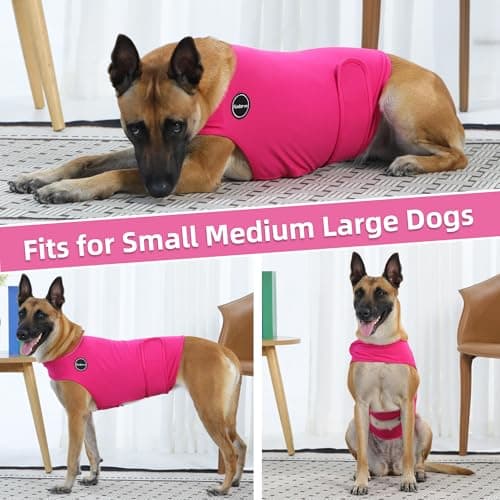 Kodervo Dog Anxiety Vest, Skin-Friendly Thunder Jacket for Dogs, Dog Calming Shirt for Thunder, Fireworks, Vet Visits and Separation - Keep Pet Calm Without Medicine, Fit for Small Medium Large Dogs — view 3