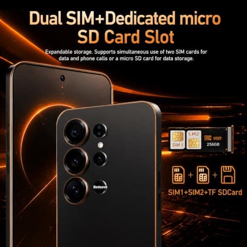 Echoamo C25 Unlocked 5G Smartphone, Android 13.0. (4GB+128GB, Black) — view 7