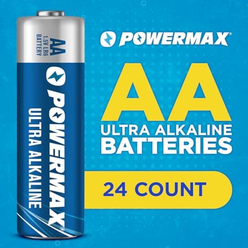 Powermax 24-Count AA Batteries, Ultra Long Lasting Alkaline Battery, 10-Year Shelf Life, Reclosable Packaging — view 2