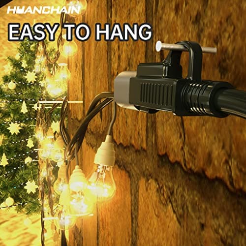 HUANCHAIN Indoor Outdoor Black Extension Cord 25 ft Waterproof, 16/3 Gauge Flexible Cold-Resistant Appliance Cable Outside, 13A 1625W 16AWG SJTW, 3 Prong Electric Cord, ETL — view 3