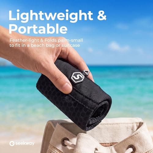 SEEKWAY Water Shoes Women Men Quick-Dry Beach Aqua Socks Barefoot Non Slip Swim Pool Outdoor Surf River Lake Yoga SK001 Black Size 8.5-9.5 W/7.5-8.5 M — view 5
